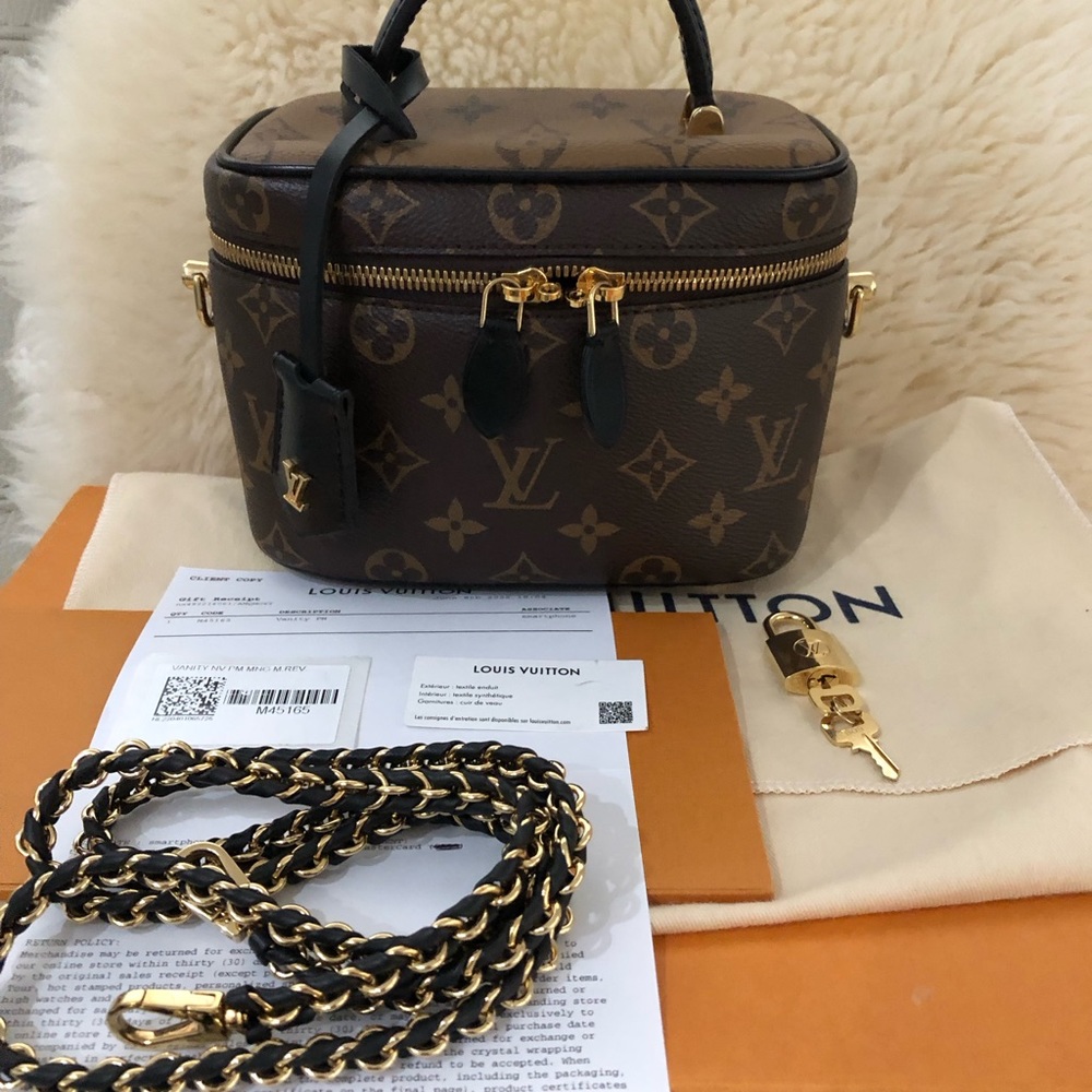 Like New Louis Vuitton Vanity PM with Receipt